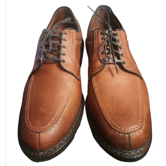 Allen Edmomds Size 12 D 1951 Wilbert Comfort Lace Up Made In USA Leather Brown - Picture 2 of 10